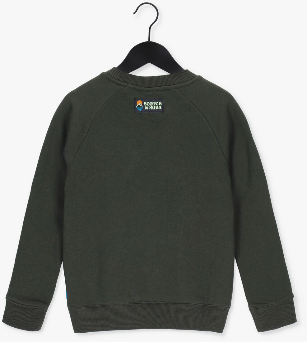 SCOTCH & SODA donkergroene scotch & soda sweater 167574-22-fwbm-d40