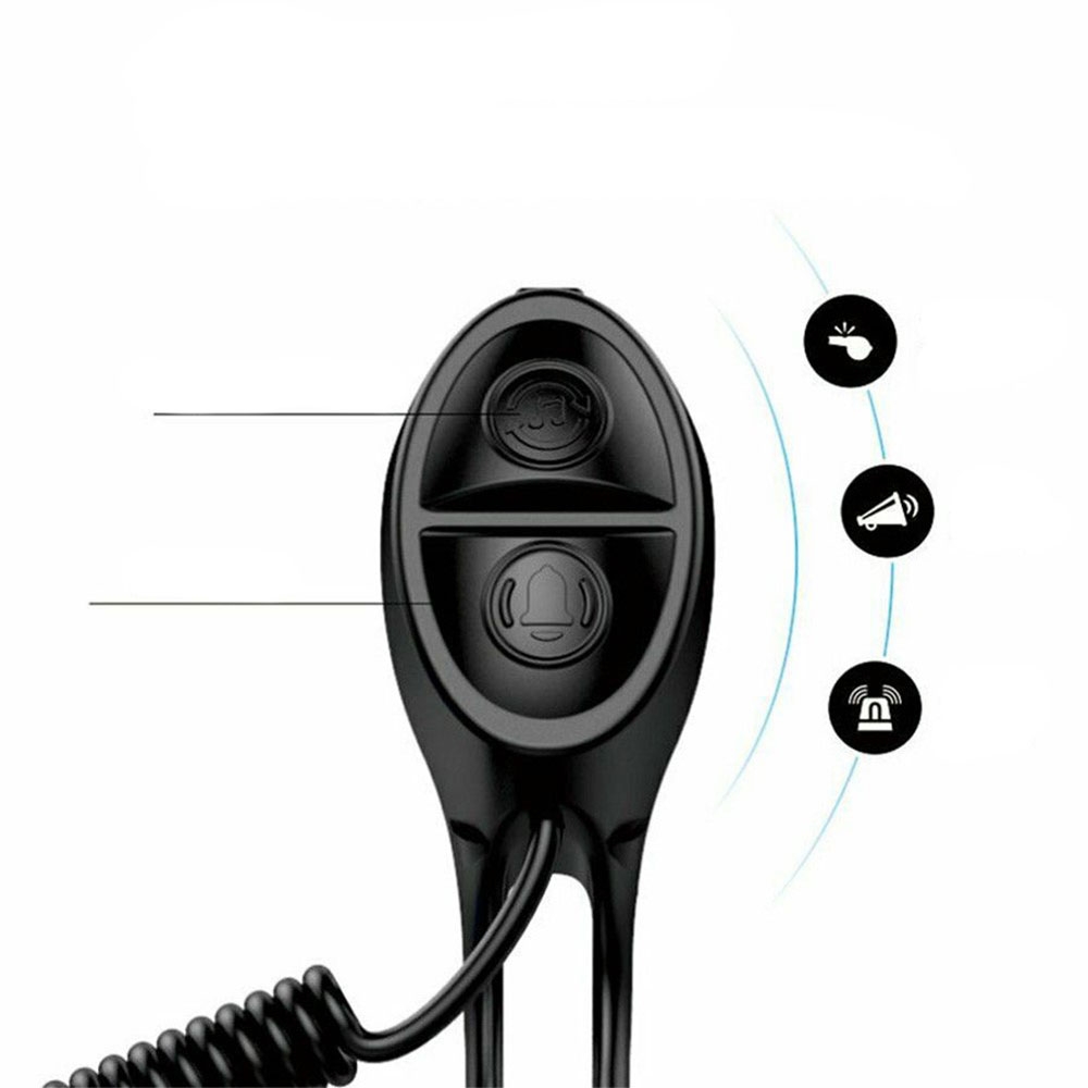 Universal Velo Glocke Elektrische Fahrrad Klingel Gravel Bike Hupe mit 3 Modi (IP65) - Schwarz