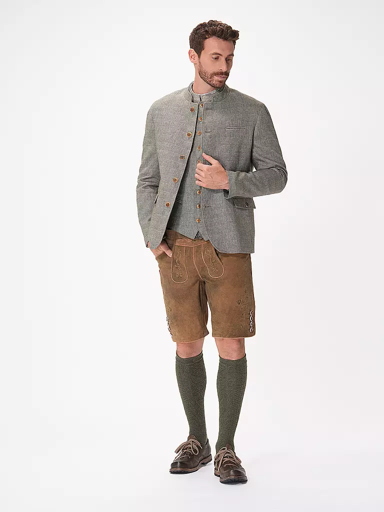 GWEIH & SILK Trachtensakko LANDSBERG hellgrau