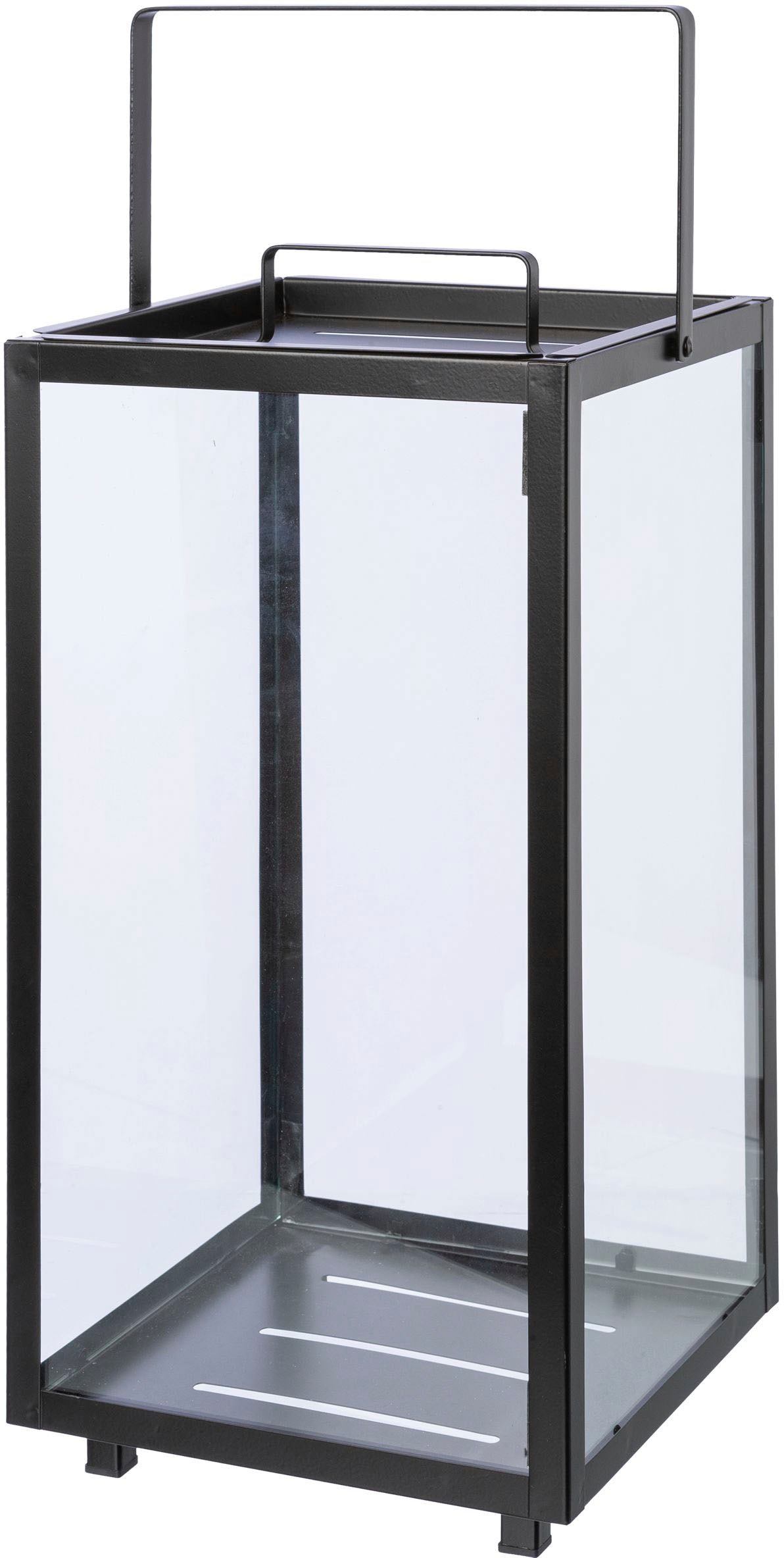 my home Kerzenlaterne »Anela, Stumpenkerzenhalter« Kerzenhalter aus Metall und Glas