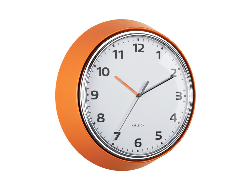 Wall Clock Modern Retro KA6006BK Black
