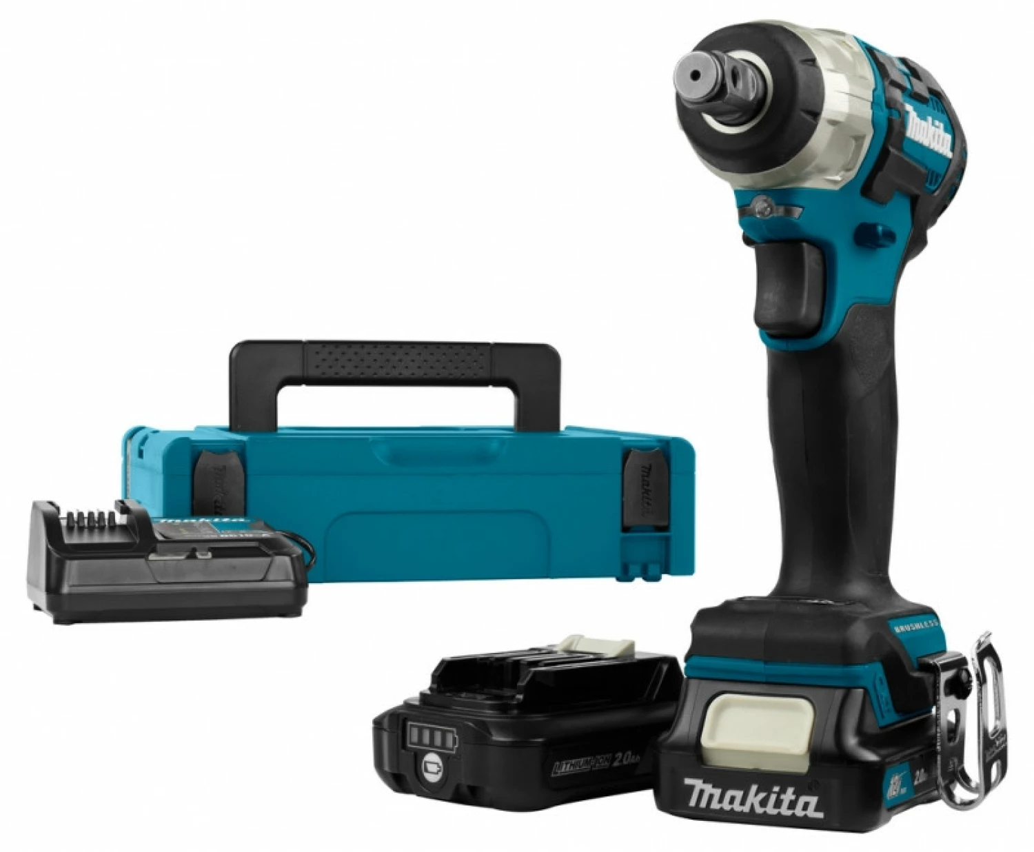 Makita TW161DSAJ 12V Li-Ion Accu Max Slagmoersleutel set (2x 2.0Ah accu) in Mbox - 165Nm - 1/2''
