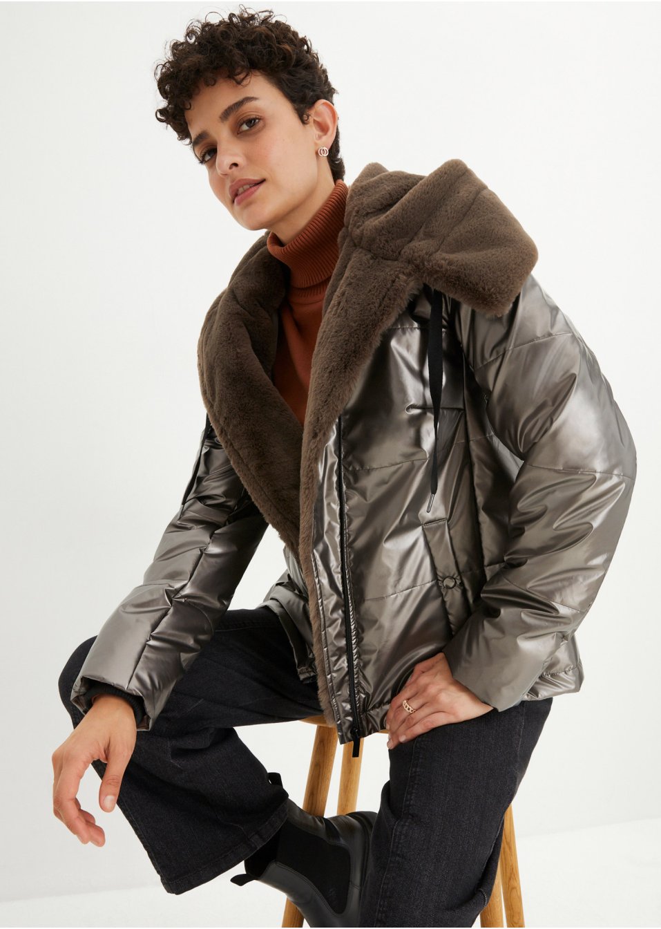 Veste matelassée brillante