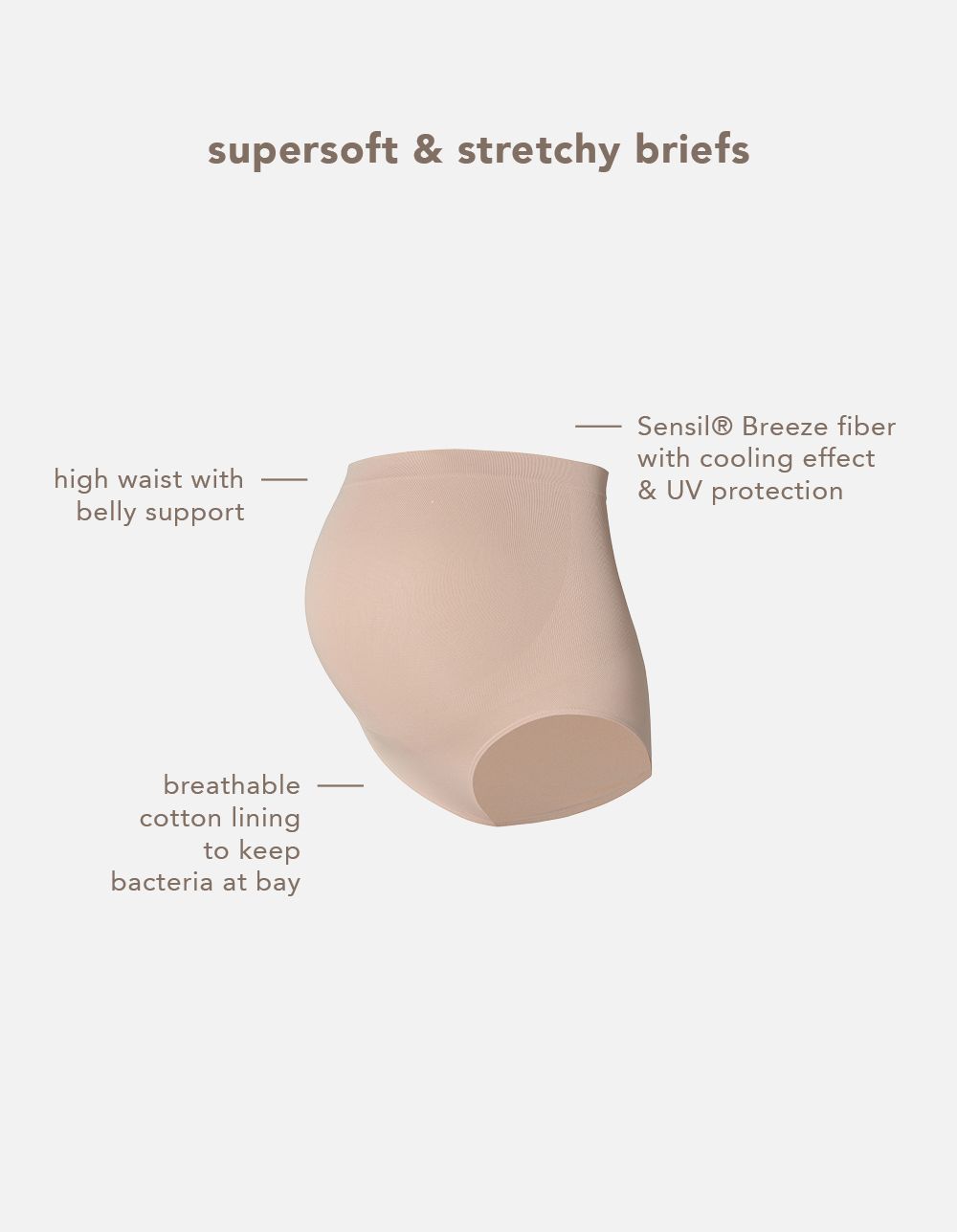 Noppies Maternity Naadloze slip Nisa Sensil Breeze - Moonlight