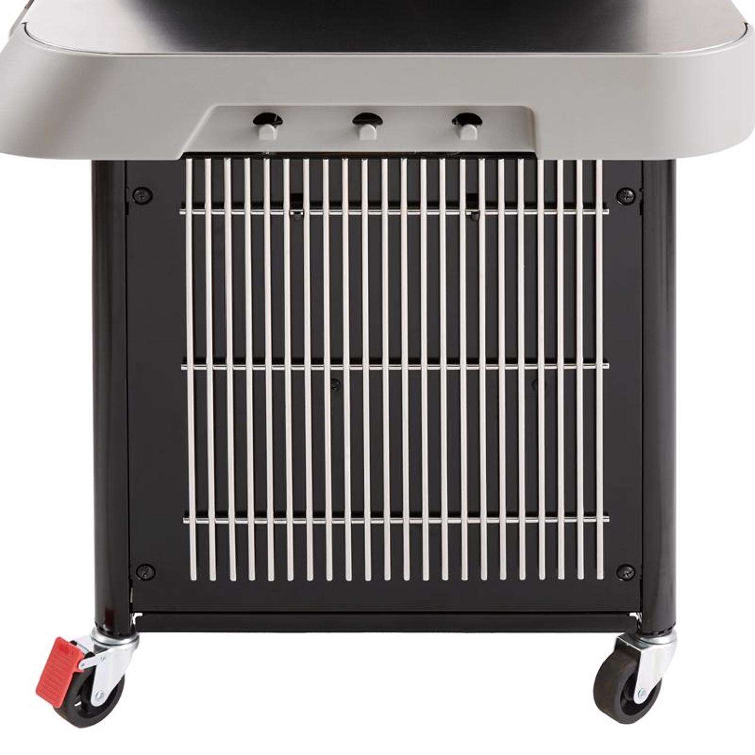 Churrasqueira a gás propano Weber Genesis S-335 com 3 queimadores e aço inoxidável.