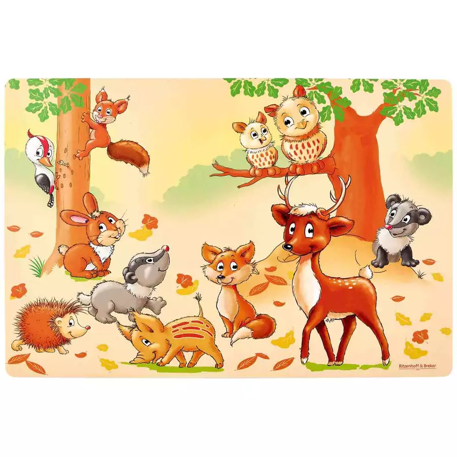 Ritzenhoff & Breker GmbH & Co. KG Platzset Waldtiere 30 x 45 cm bunt