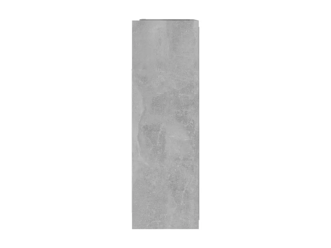 Armoire à miroir de salle de bain Gris béton Bois d’ingénierie