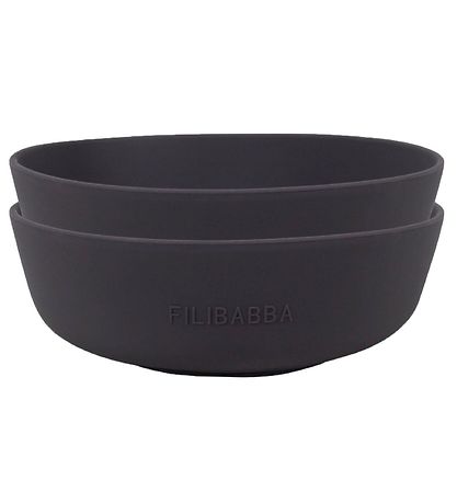 Filibabba Sk?l - 2-pak - Silikone - Stone Grey