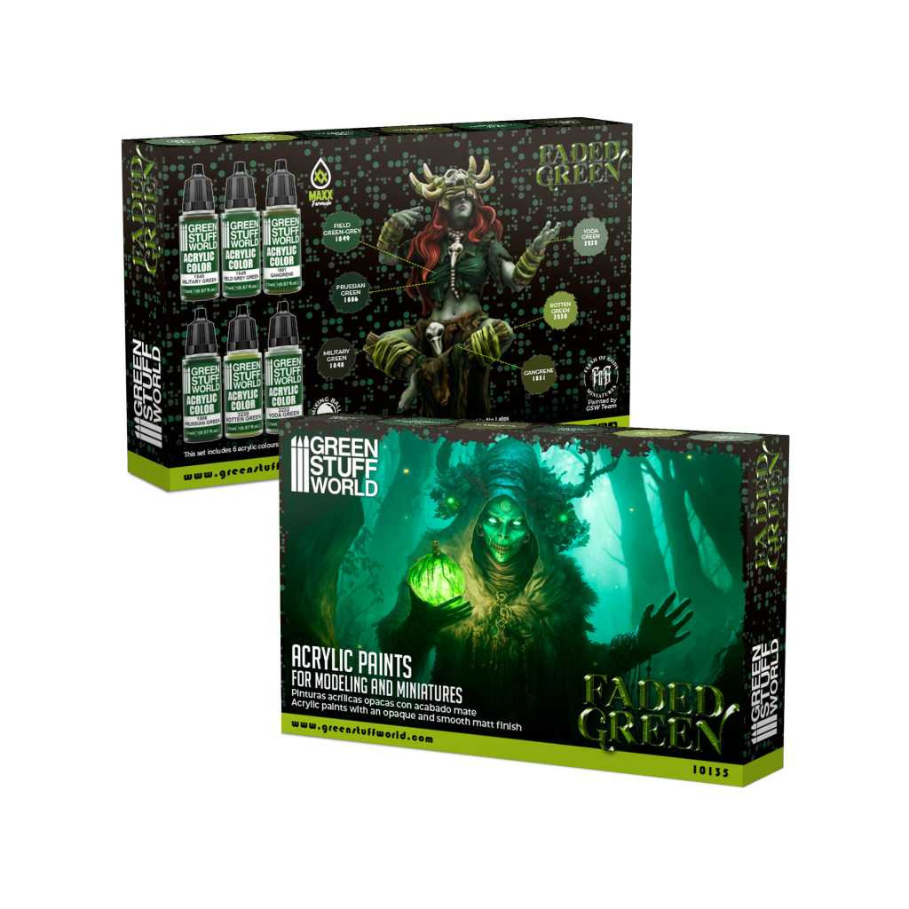Set de Peintures - Faded Green