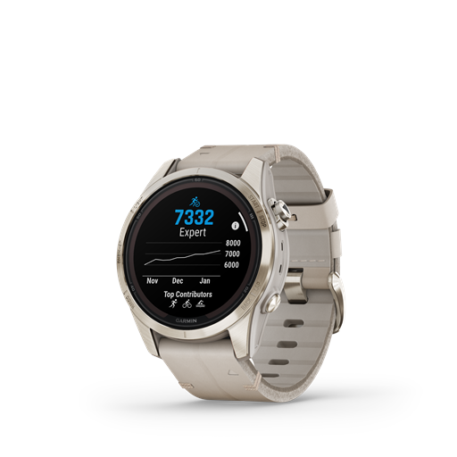 Garmin Fenix 7S Pro 010-02776-30 Sapphire Solar Edition Smartwatch, Soft Gold, 42 mm