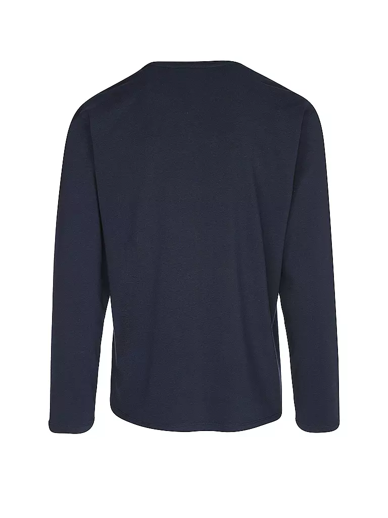 BOSS Pyjama EASY LONG SET blau
