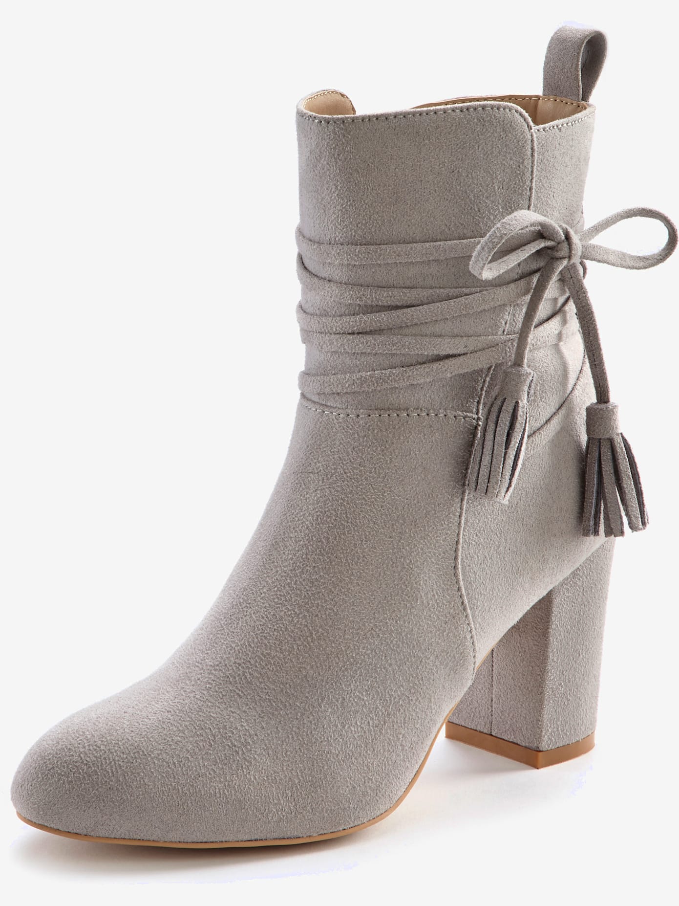Bottines liens à nouer raffinés et laçage