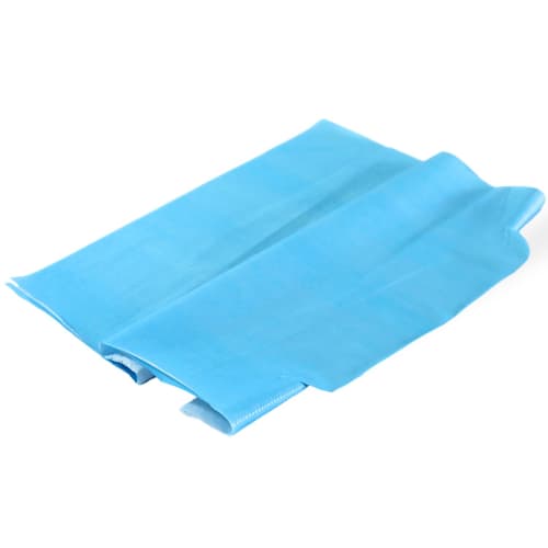 Bavoir Paredes ouate 23g/m² et PE 17 µm passage tête sans poche bleu  40x50cm