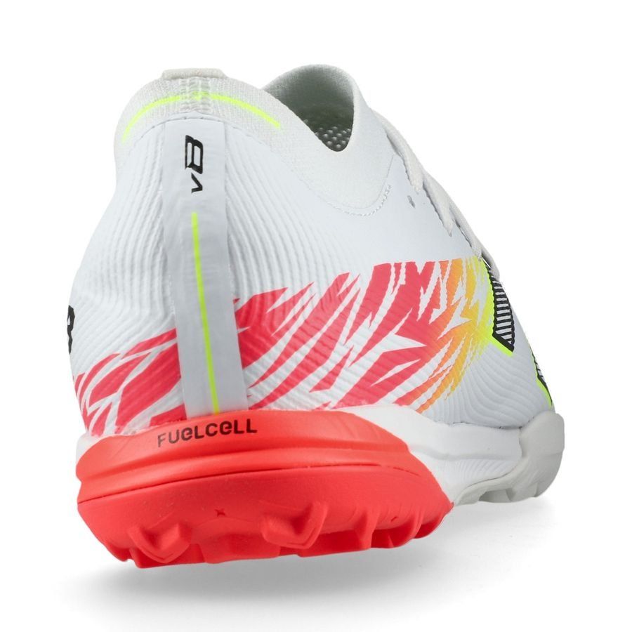 New Balance Furon V8 Elite TF Flash Point - Blanc/Rouge/Argenté