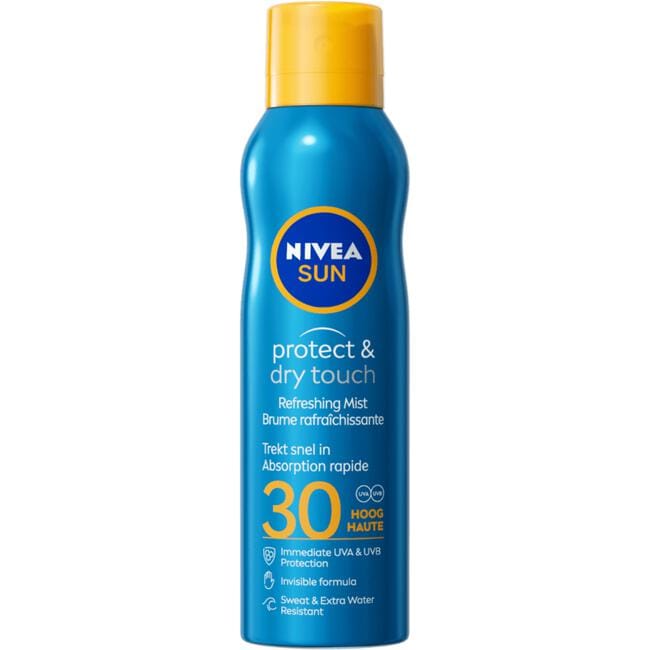 NIVEA SUN Zonnebrand Protect & Dry Touch Vernevelende Zonnespray SPF 30 200 ML