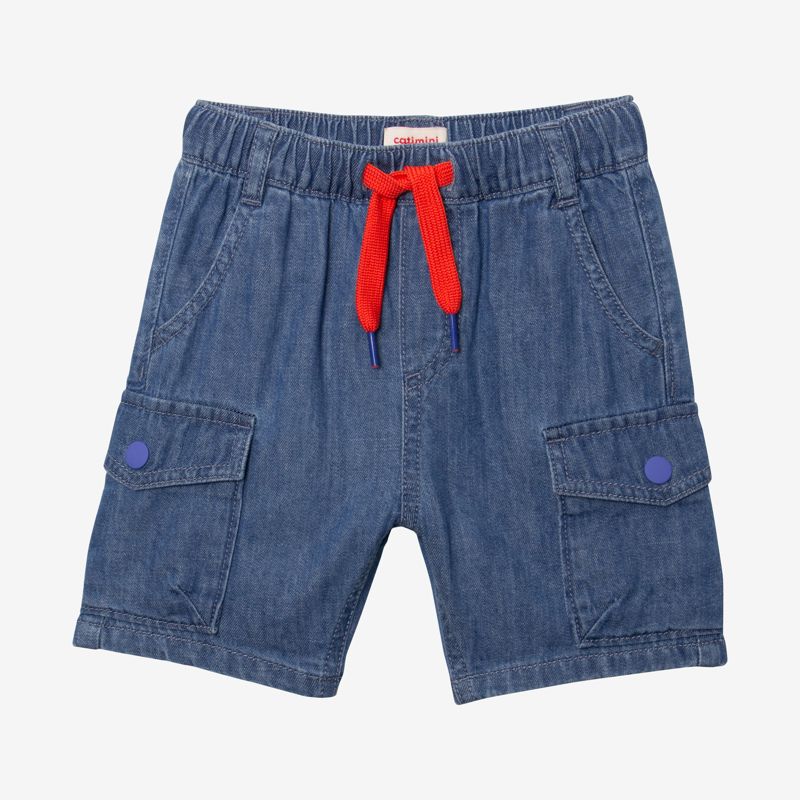 Bermuda jean bébé garçon battle bleu Catimini Bleu