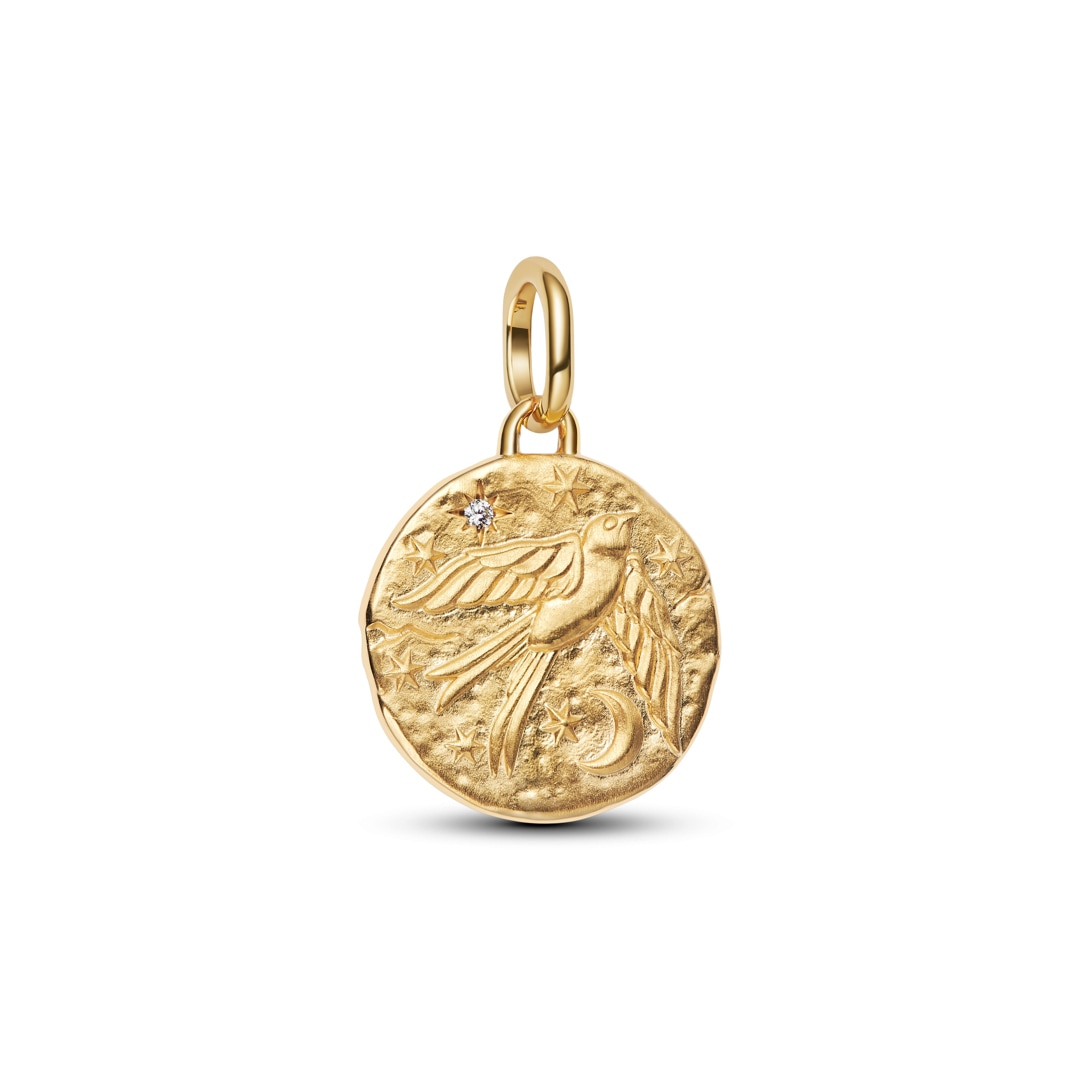 Pandora Gold ME Schwalbe Medaillon-Charm