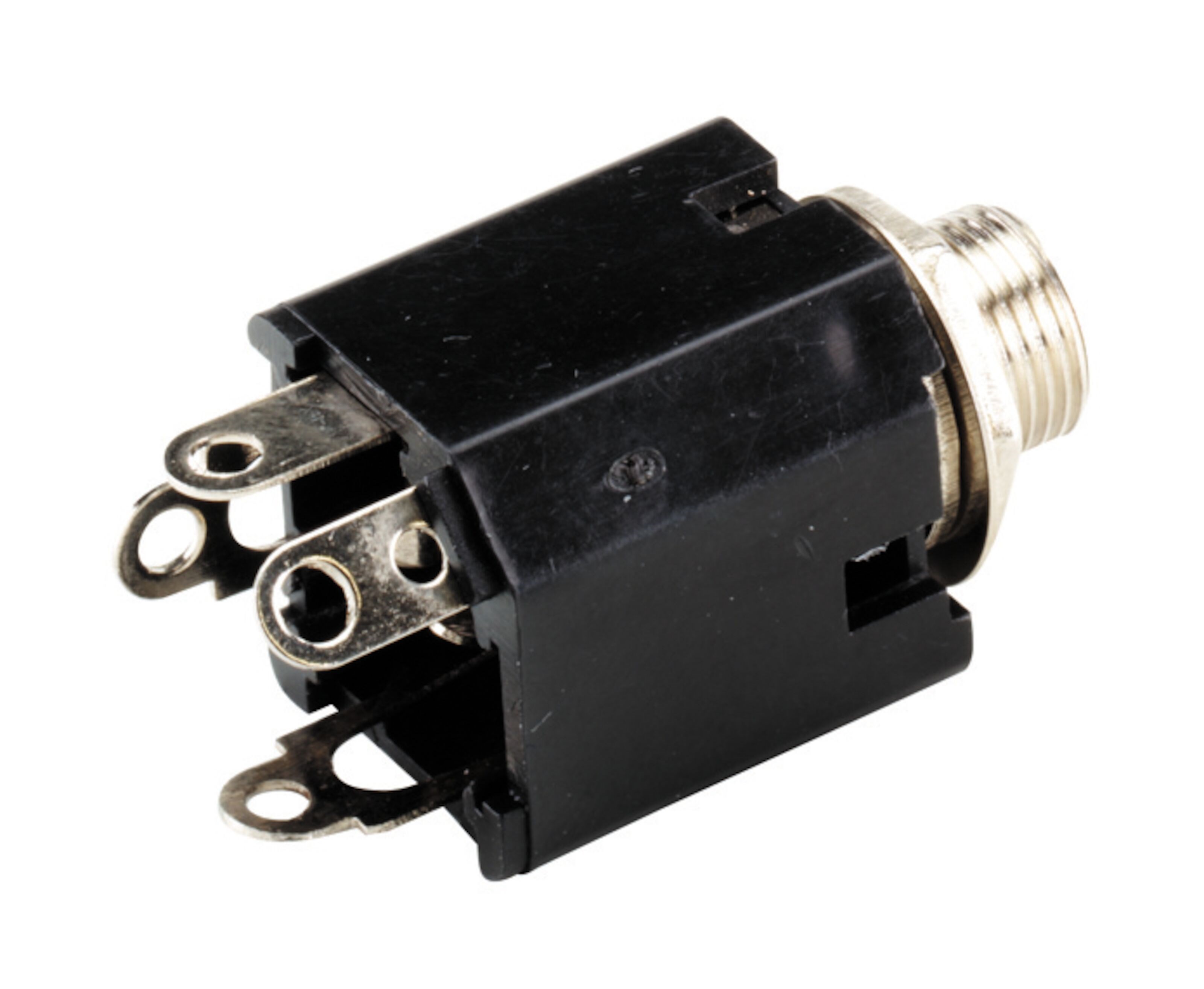 Kabinettkontakt med bryter 6,3 mm, mono