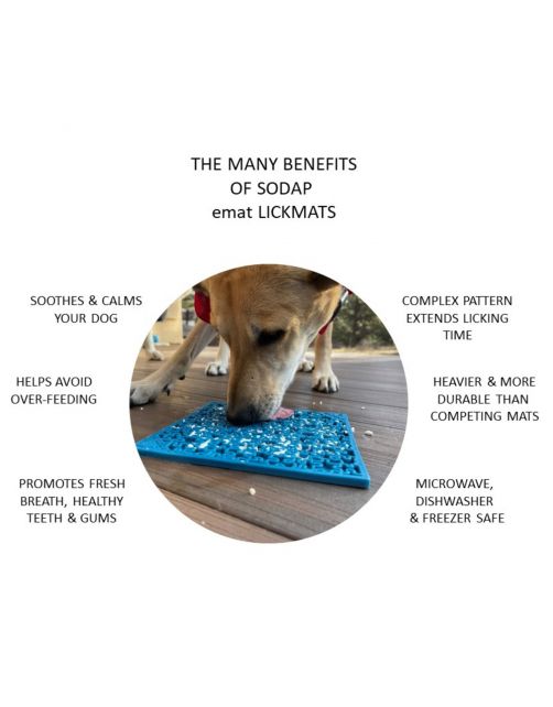 Sodapup Lickmat Jigsaw - Hondenvoerbak - Groen Large