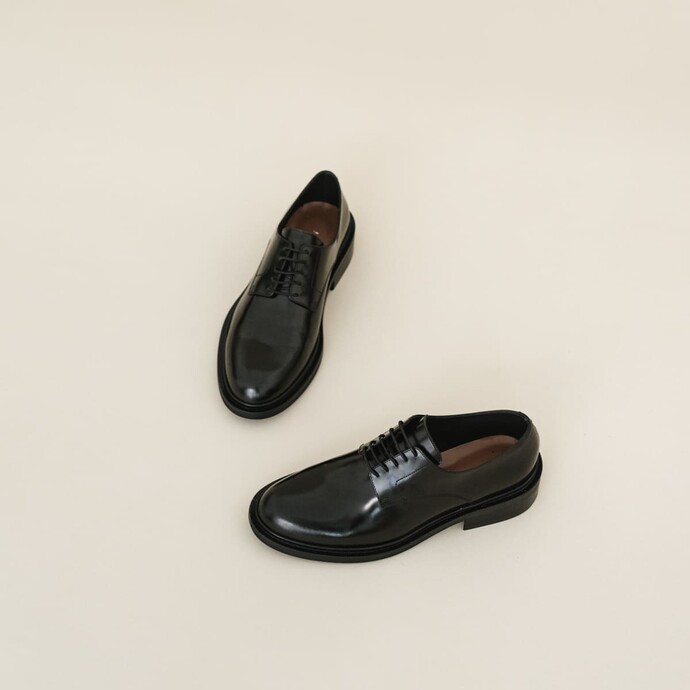 Derbies en cuir  noir