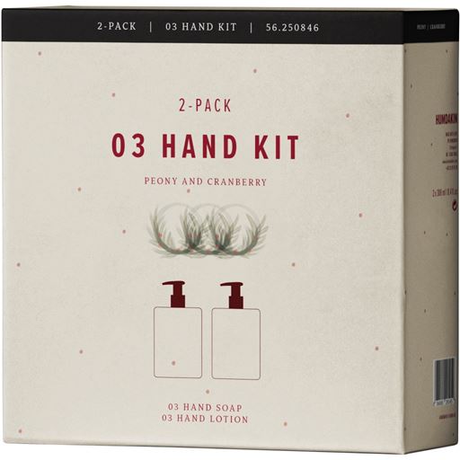 Humdakin 03 Hand Care Gaveæske, Pæon og Tranebær