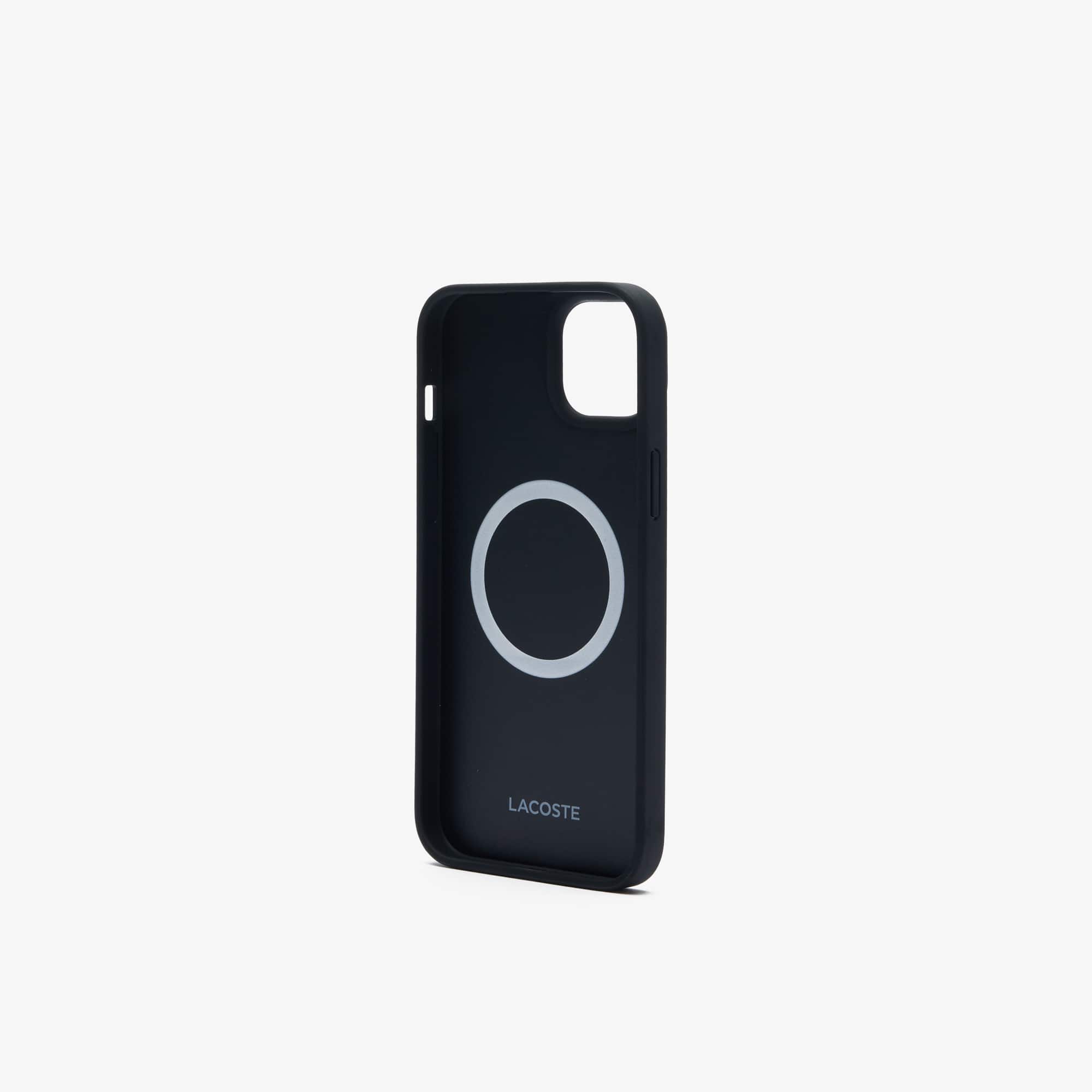 Coque iPhone 15 Max effet petit piqué Coques iPhone - Noir - Lacoste - Unisex
