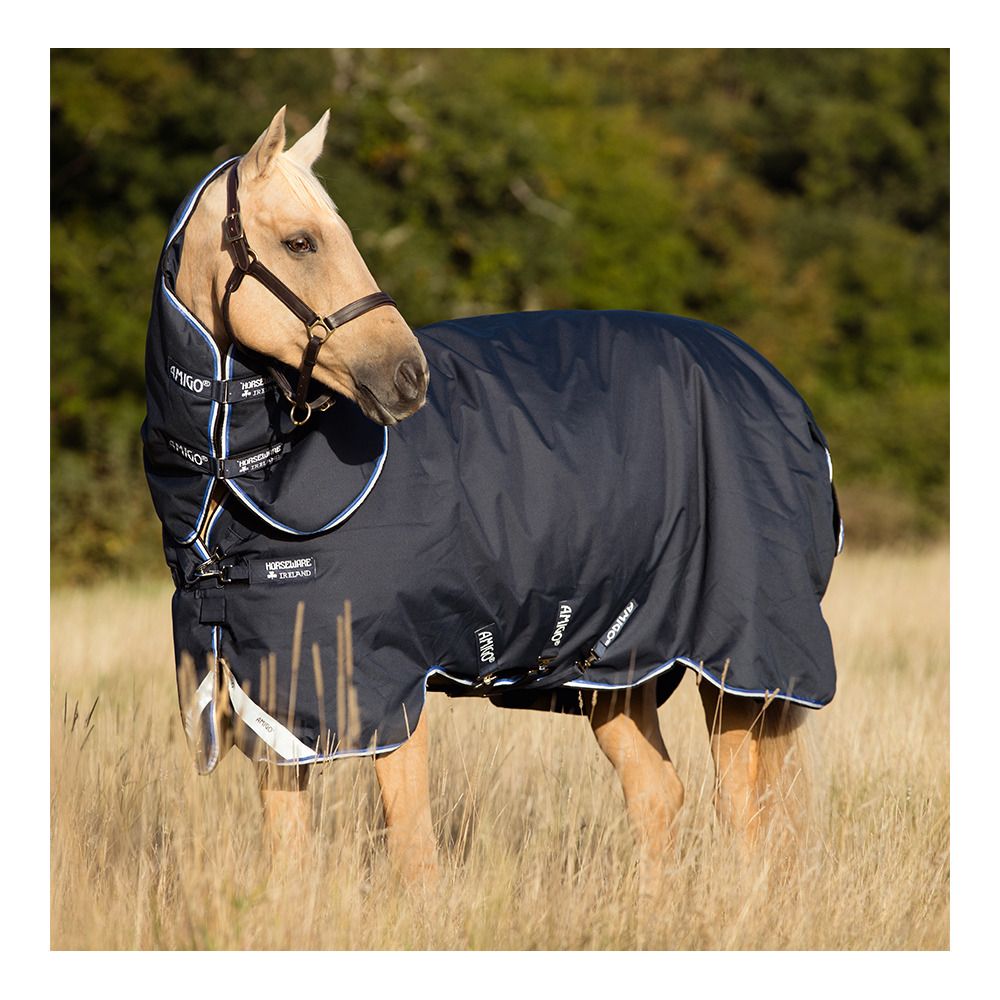 Horseware AMIGO BRAVO 12 PLUS 1200D 0G - Couverture de paddock + couvre-cou navy/blue