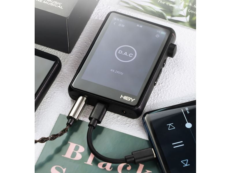 HiBy HiRes-Player R3 II 2025 Schwarz Hi-Res Musik-Player mit Bluetooth und WiFi
