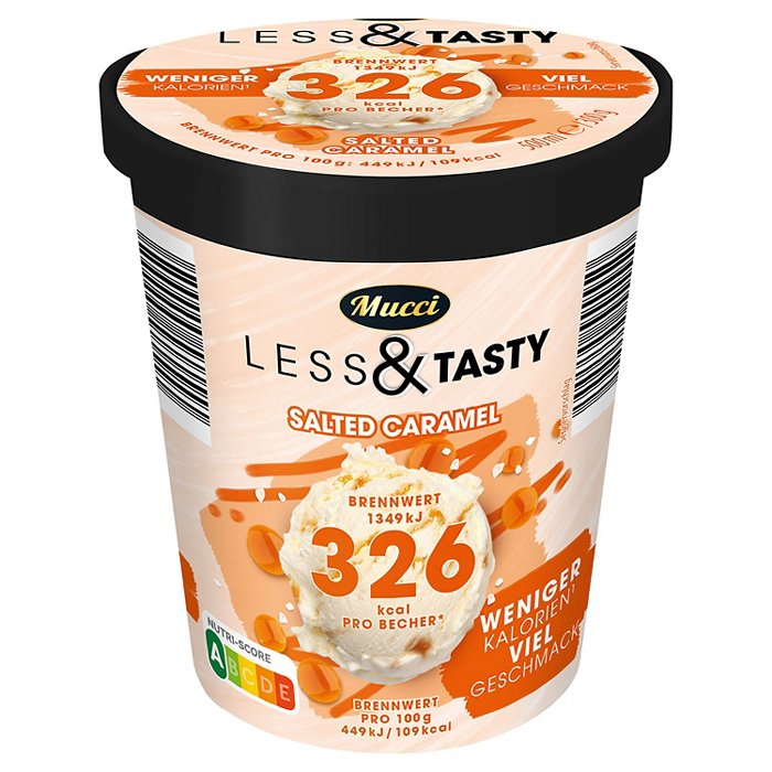 MUCCI Less and Tasty 0,5 l, Salted Caramel