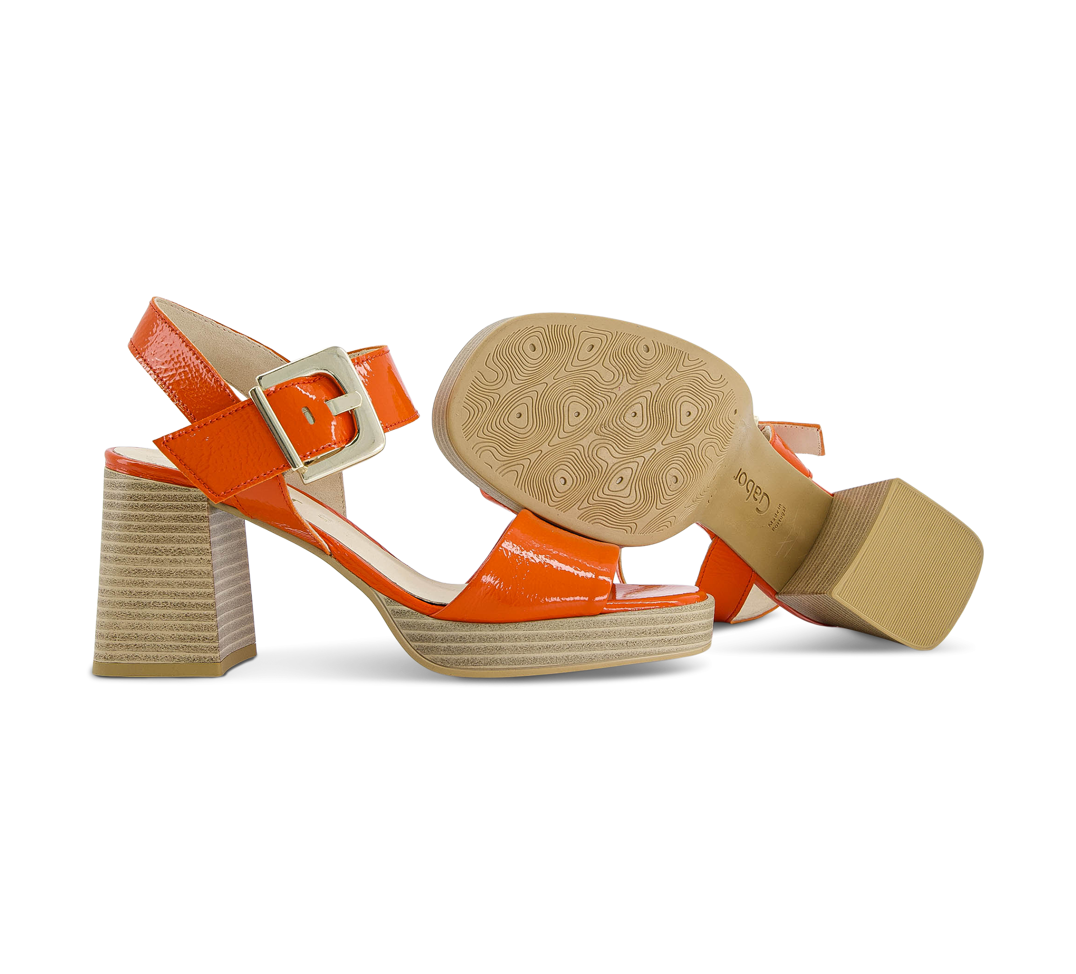 Gabor Riemchensandalen orange