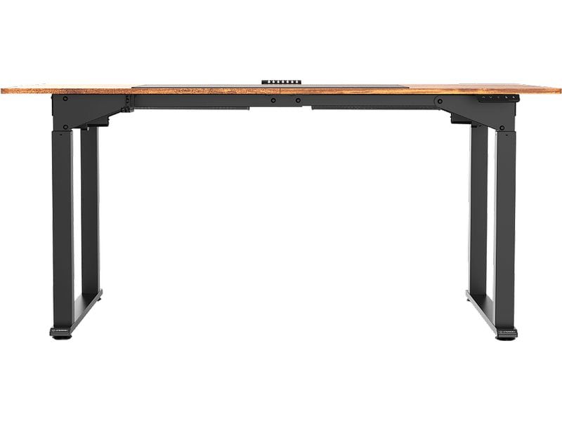 Ultradesk Gaming Tisch Uplift Braun/Schwarz Robuster Gaming-Tisch mit elektrischer und stufenloser Höhenverstellung