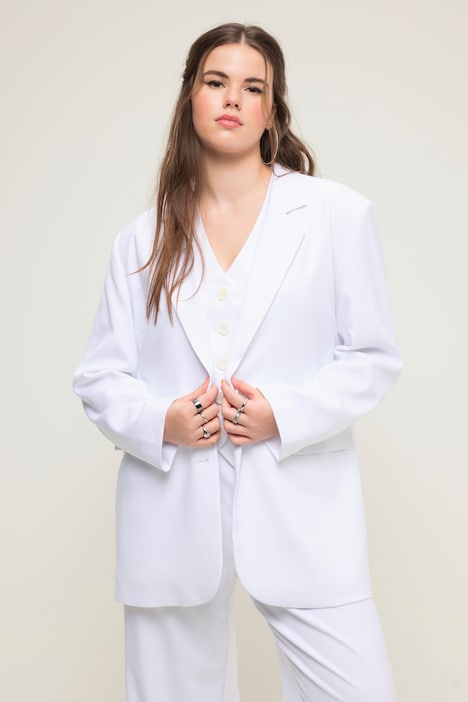 Blazer, oversized, Revers