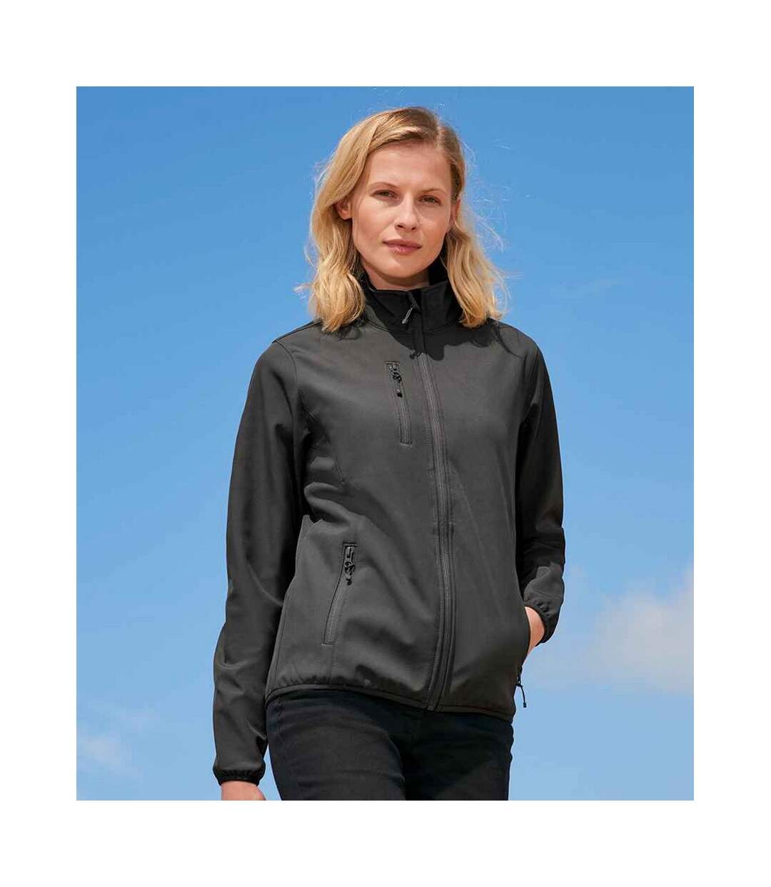 SOLS - Veste softshell FALCON - Femme (Charbon) - UTPC5332