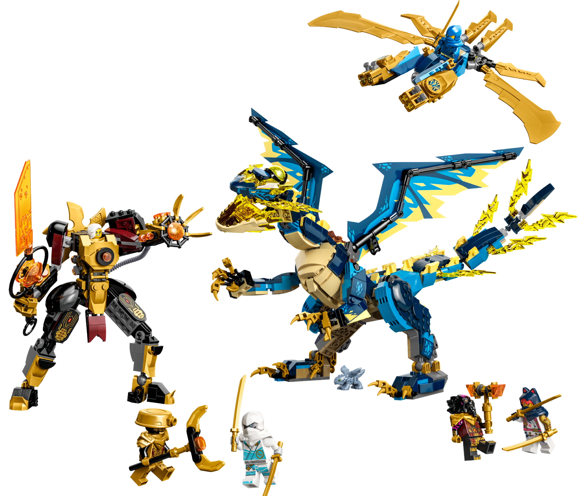 O Dragão Elemental contra o Robô da Imperatriz 71796