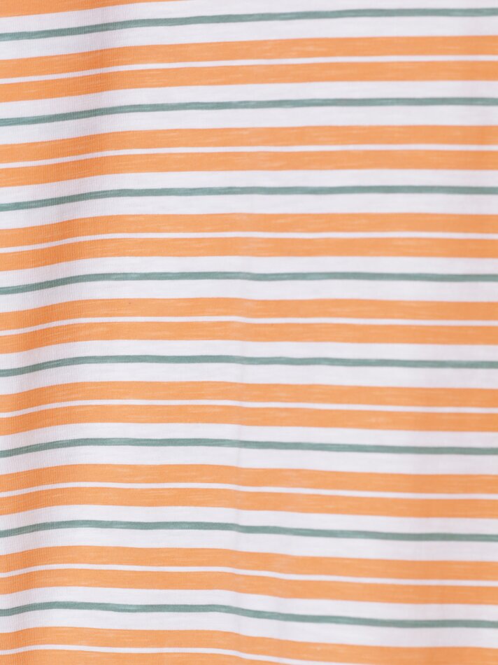Camiseta listrada - Laranja