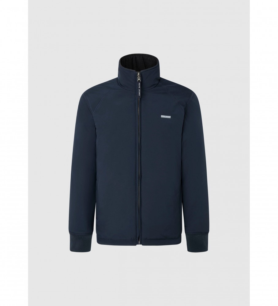 Jaqueta bomber reversível Banks da Pepe Jeans, na cor azul marinho.