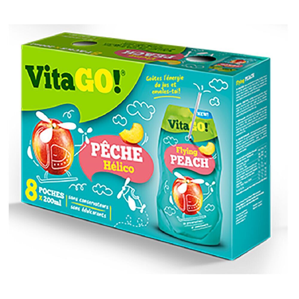Boisson pêche Vitago 20cl x8