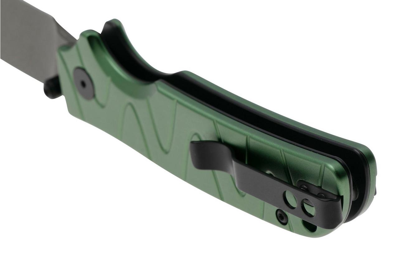 QSP Knife Kali QS159-E2 Ceramic Coated 14C28N Green Aluminum, zakmes, Keanu Alfaro design