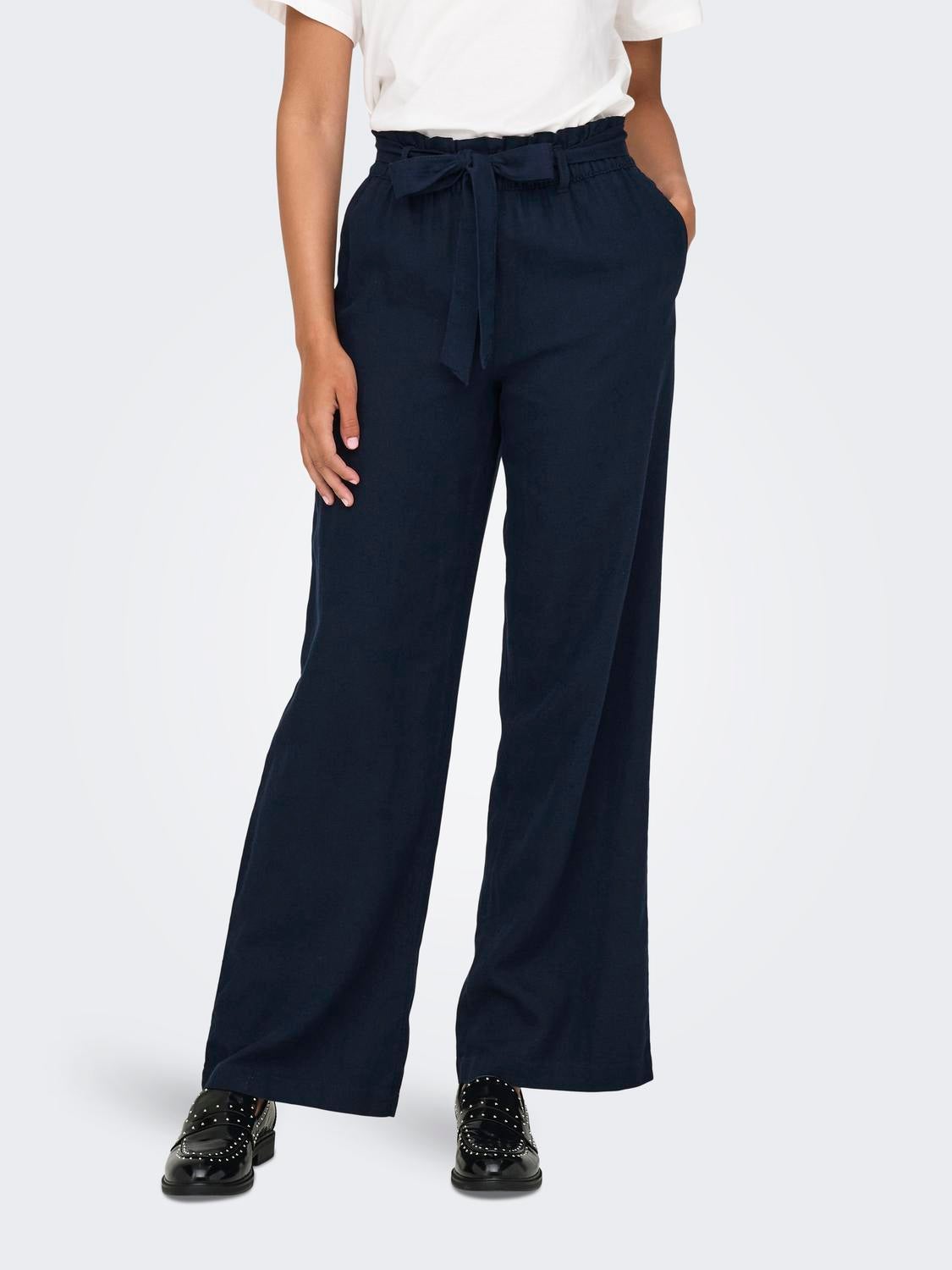 JDYSAY Mittlere Taille Locker geschnitten Hose Sky Captain