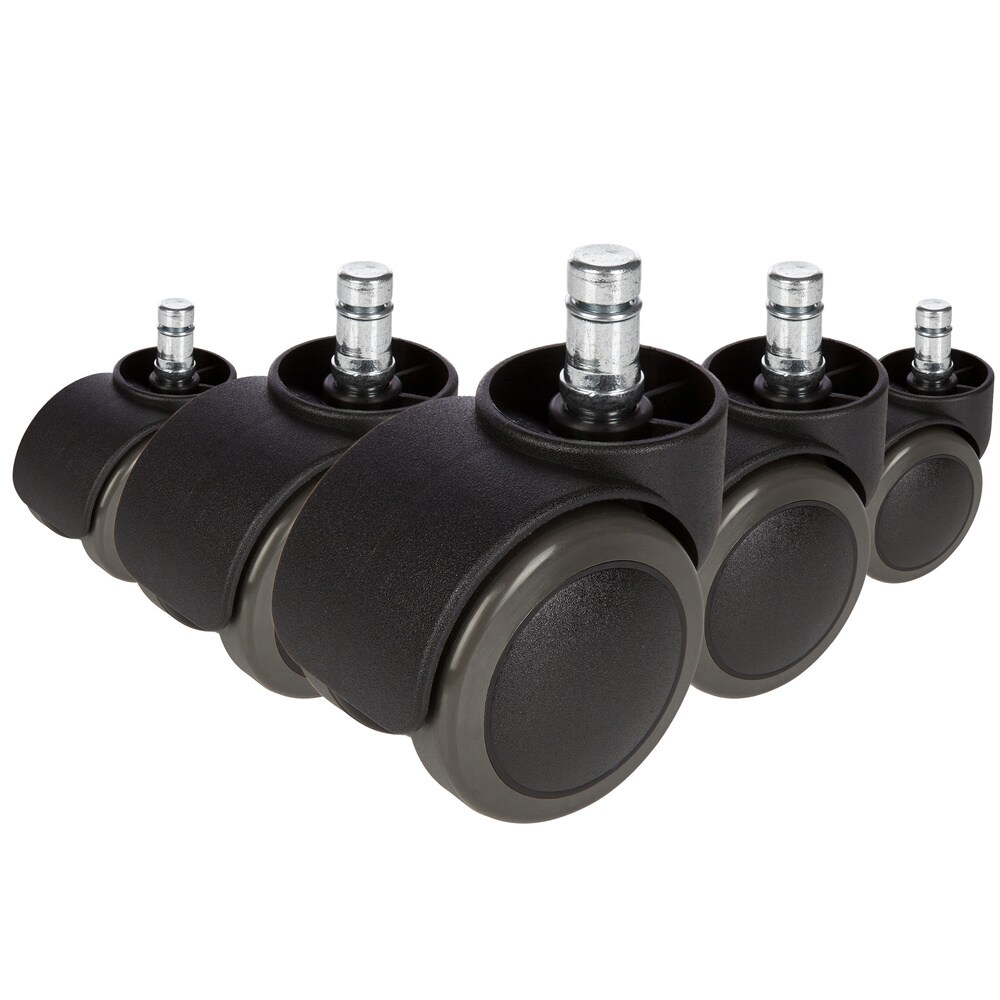 Stuhlrollen 5x ROLO FREE 11mm/50mm Metall, Kunststoff hjh OFFICE