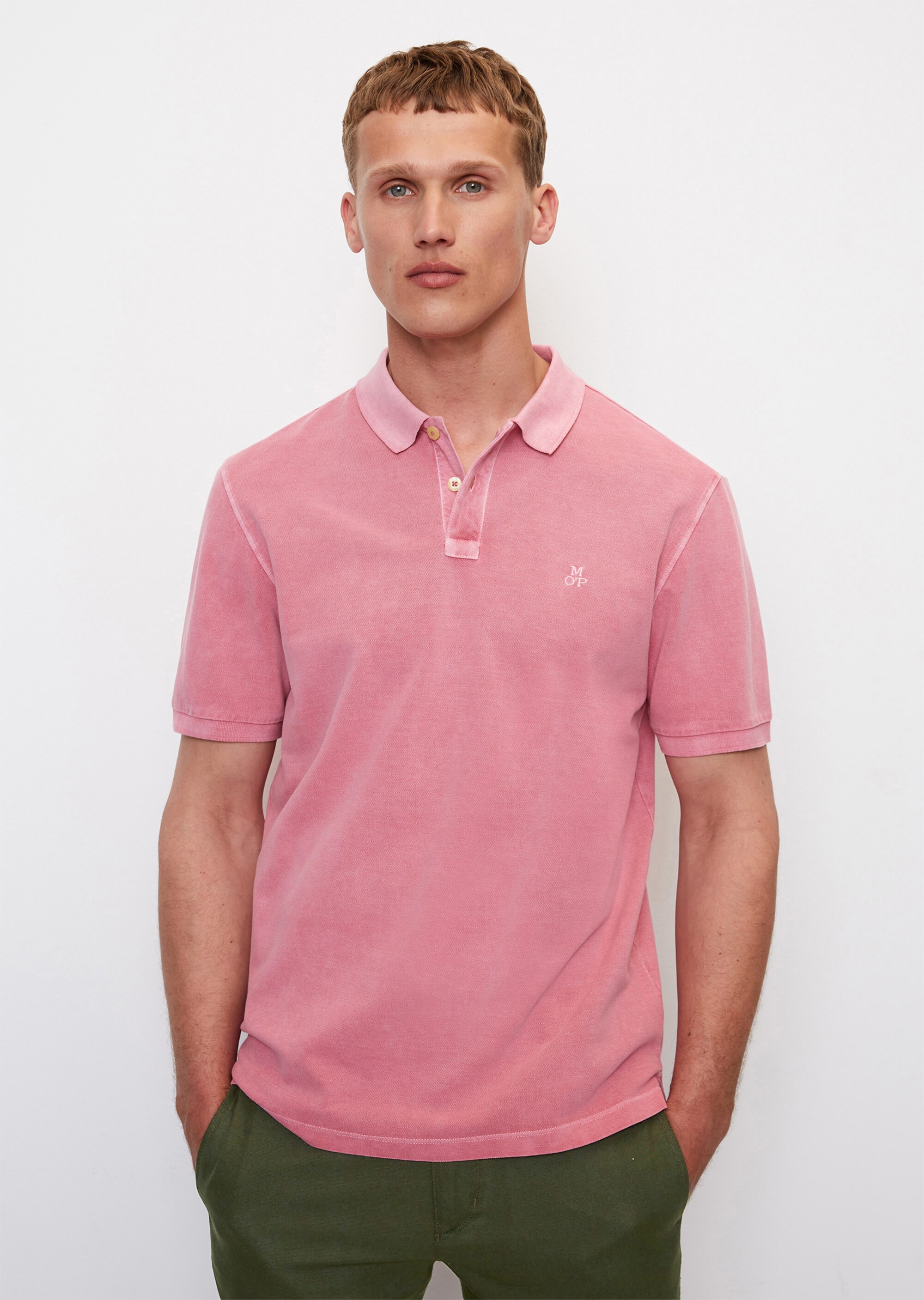 Kurzarm-Poloshirt Piqué regular aus Bio-Baumwolle