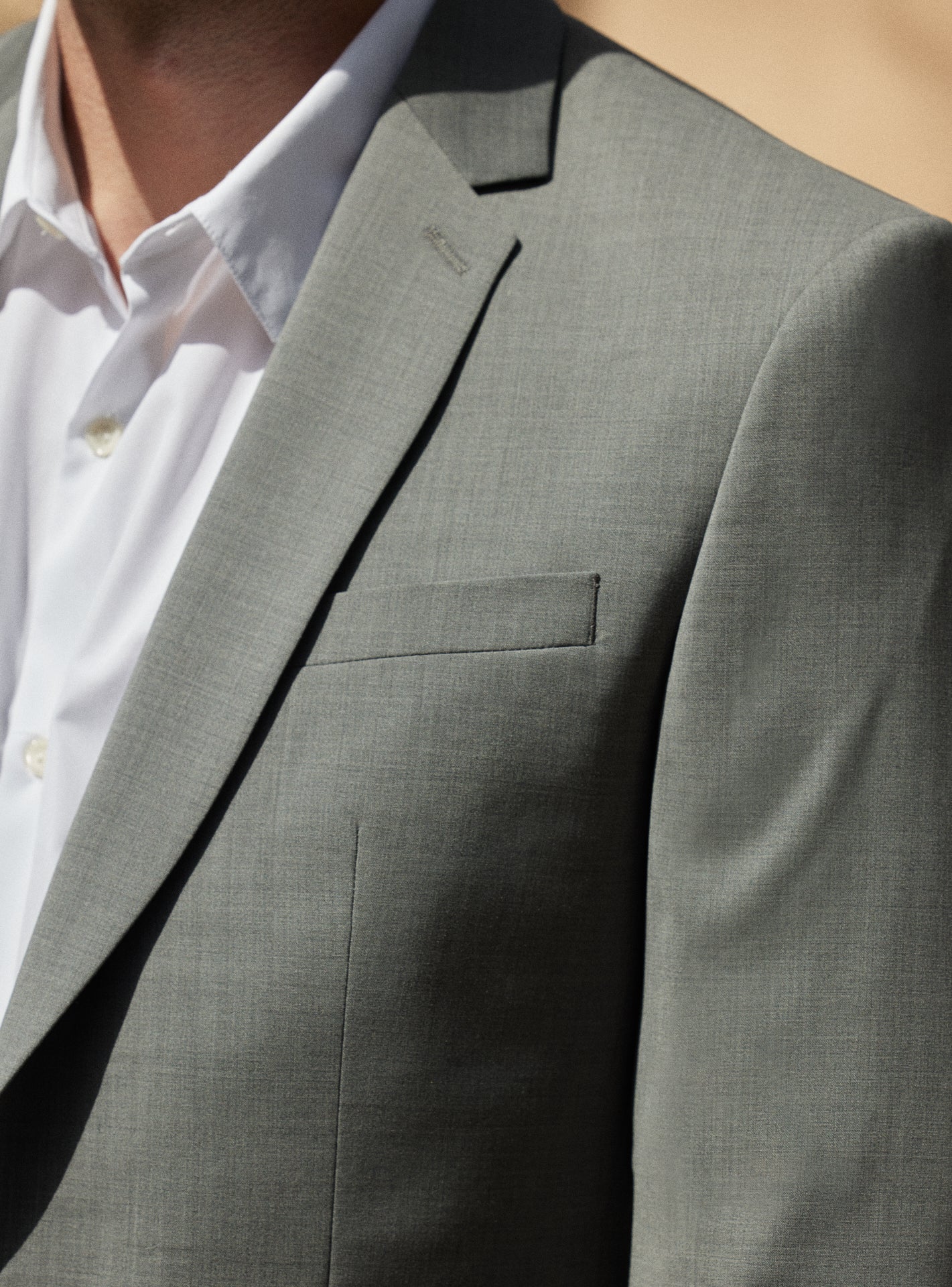 Veste de Costume en laine Jones Gris