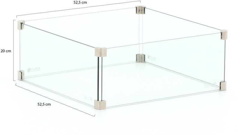 Cosi Square glass set L - Geschikt voor Cosiloft 100 & Cosipure 100