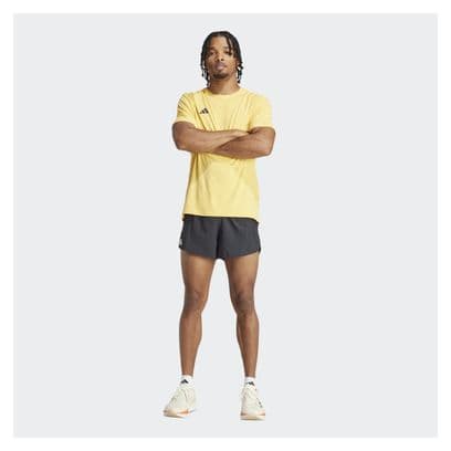 Short splité adidas Performance Adizero 3in Noir