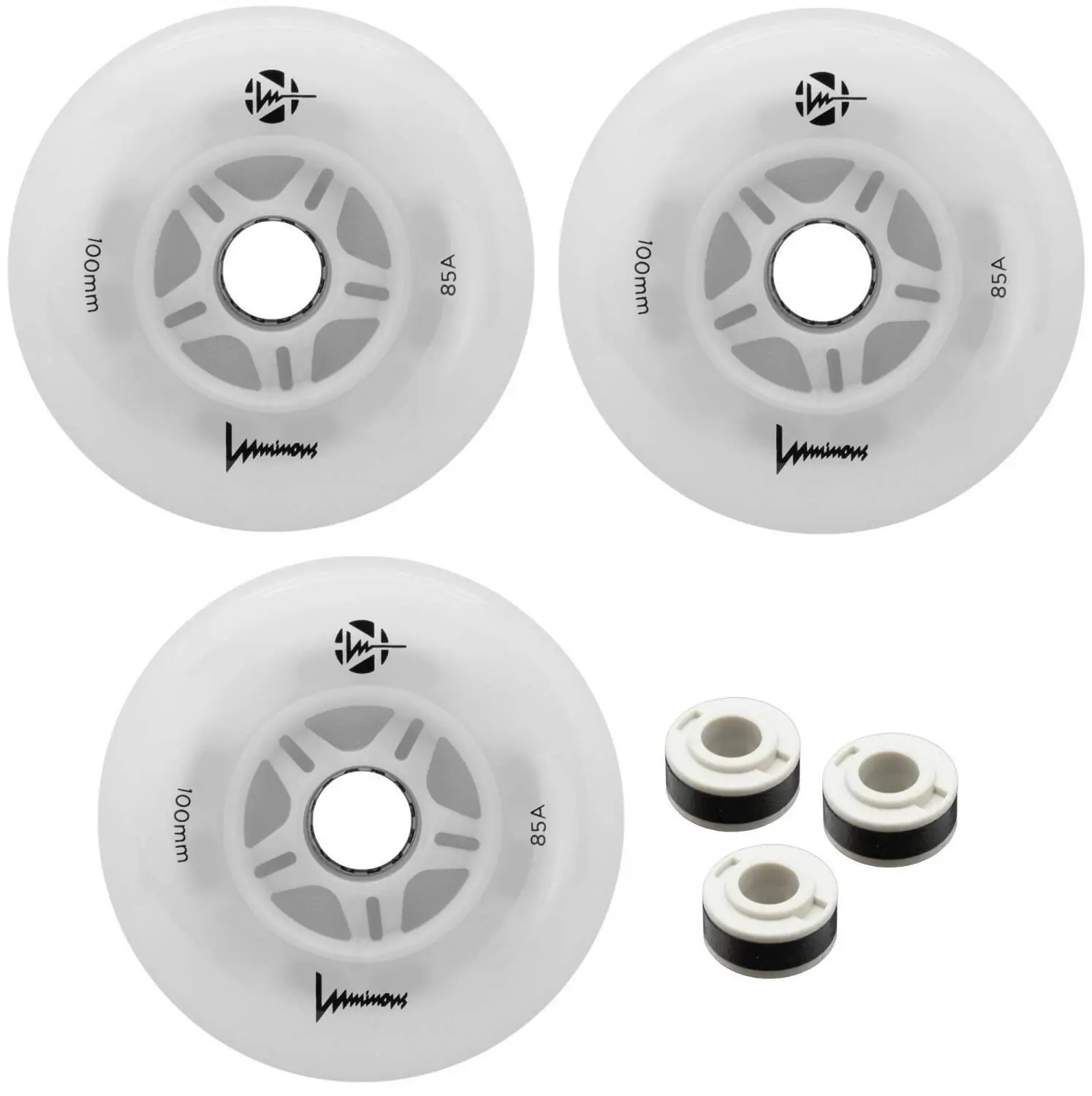 Seba Luminous LED Inliner Hjul 3-Pak - Inliners Rulleskøjter