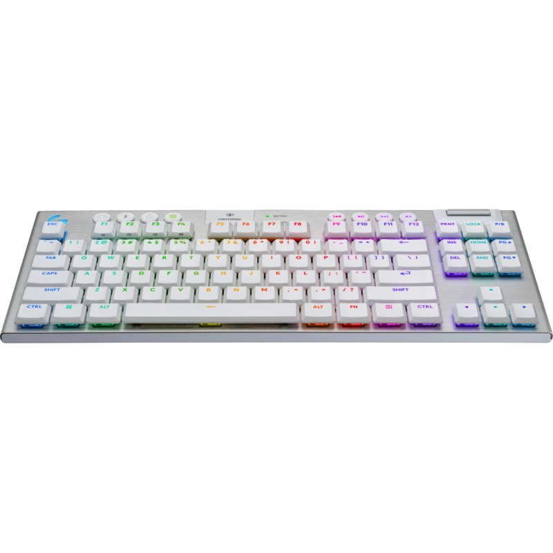 Logitech G G915 X LIGHTSPEED clavier Gaming USB + RF Wireless + Bluetooth AZERTY Français Blanc