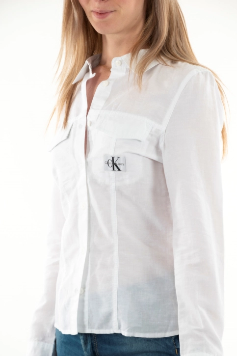 Chemisier calvin klein jeans j20j223128 yaf bright white