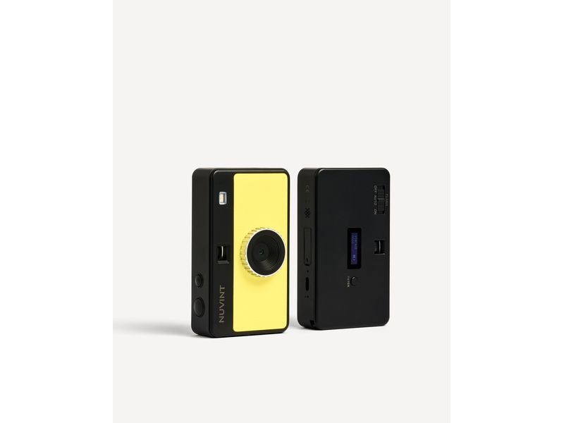 Nuvint Digitalkamera Weiches Gelb Bildschirmlose Digitalkamera, die wie eine analoge Kamera aussieht