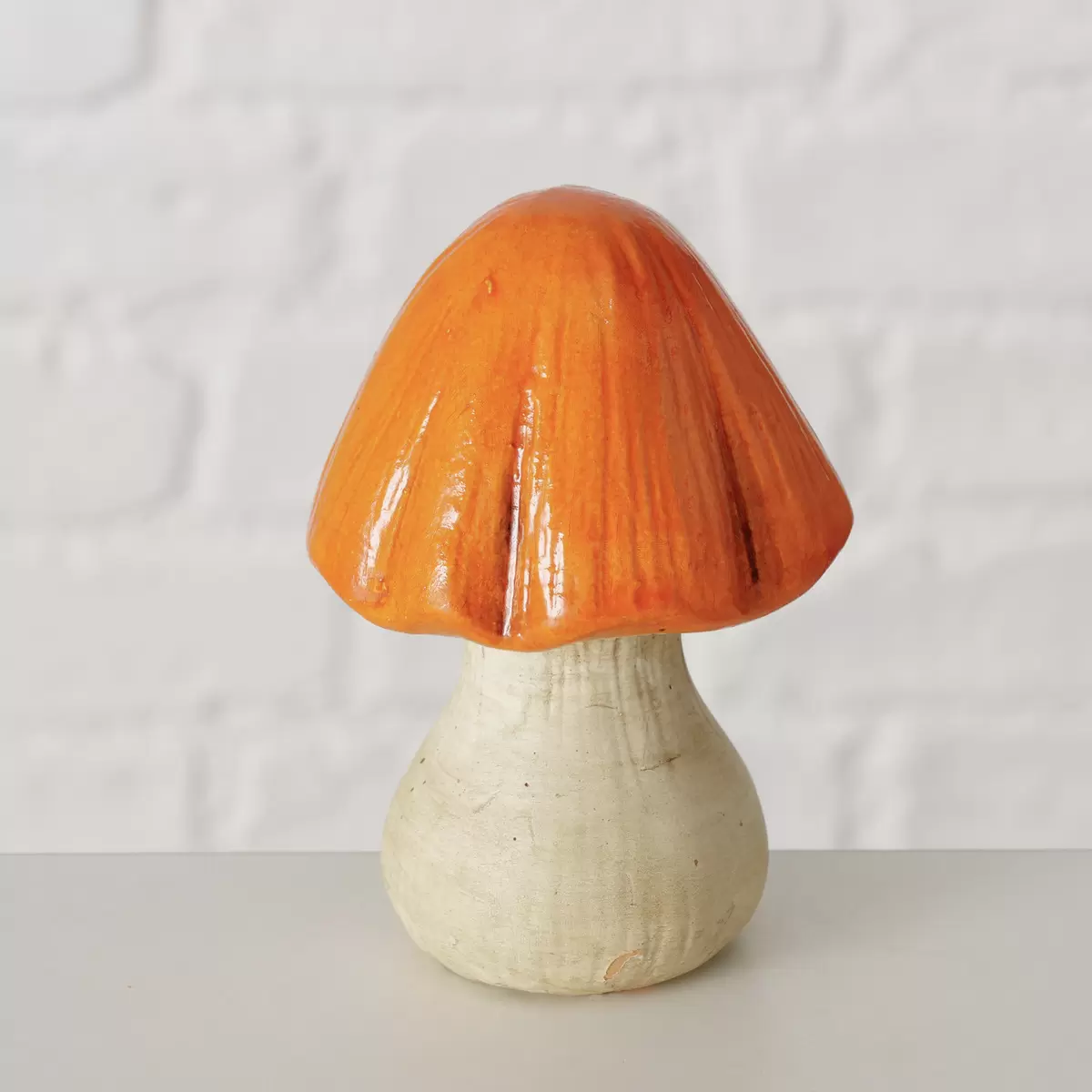 Dekoaufsteller Pilz Zamo beige,orange