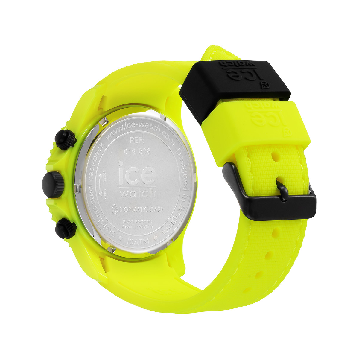 Montre Ice Watch Chrono Homme silicone jaune fluo